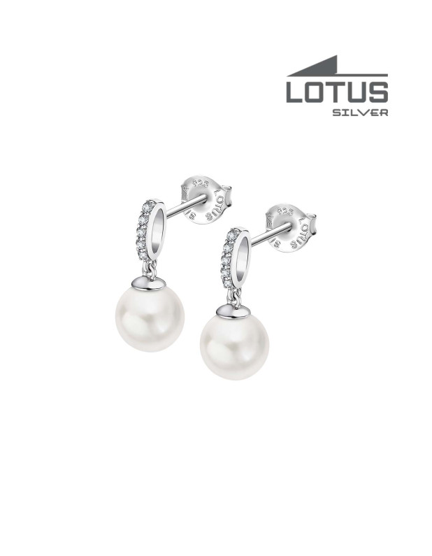 LOTUS SILVER WOMEN'S EARRINGS PEARLS